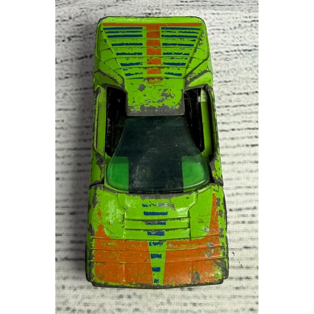 Hot Wheels Redline Carabo 1969 Vintage Diecast Lime Green Hong Kong Mattel‎